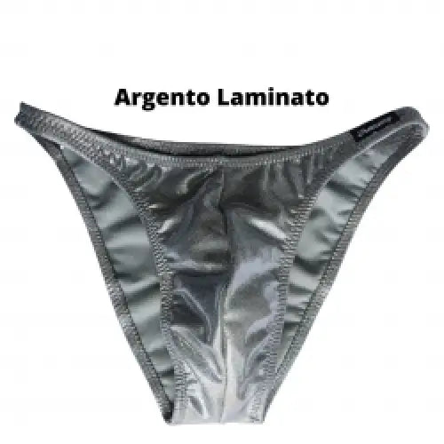Costume Bodybuilding Slip Argento - Art.Dn109 - Costume Competizione