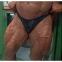 Costume Bodybuilding Slip Nero- Art.Dn109 - Costume Competizione