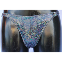 Costume Bodybuilding Slip Nero Multicolore - Art.Dn109 - S
