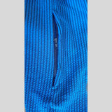Pantaloni Allenamento Bodybuilding Azzurro/Riga Nera Unisex Art.254 - Pantaloni Bodybuilding Unisex
