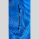 Pantaloni Allenamento Bodybuilding Azzurro/Riga Nera Unisex Art.254 - Pantaloni Bodybuilding Unisex