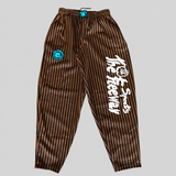 Pantaloni Allenamento Bodybuilding Senape/Righe Nere Unisex Art.253