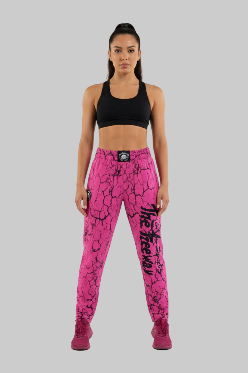 Pantaloni Allenamento Bodybuilding Unisex FUXIA Marmorizzato - Art.252