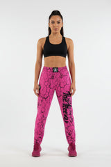 Pantaloni Allenamento Bodybuilding Unisex FUXIA Marmorizzato - Art.252 - Pantaloni Bodybuilding Unisex