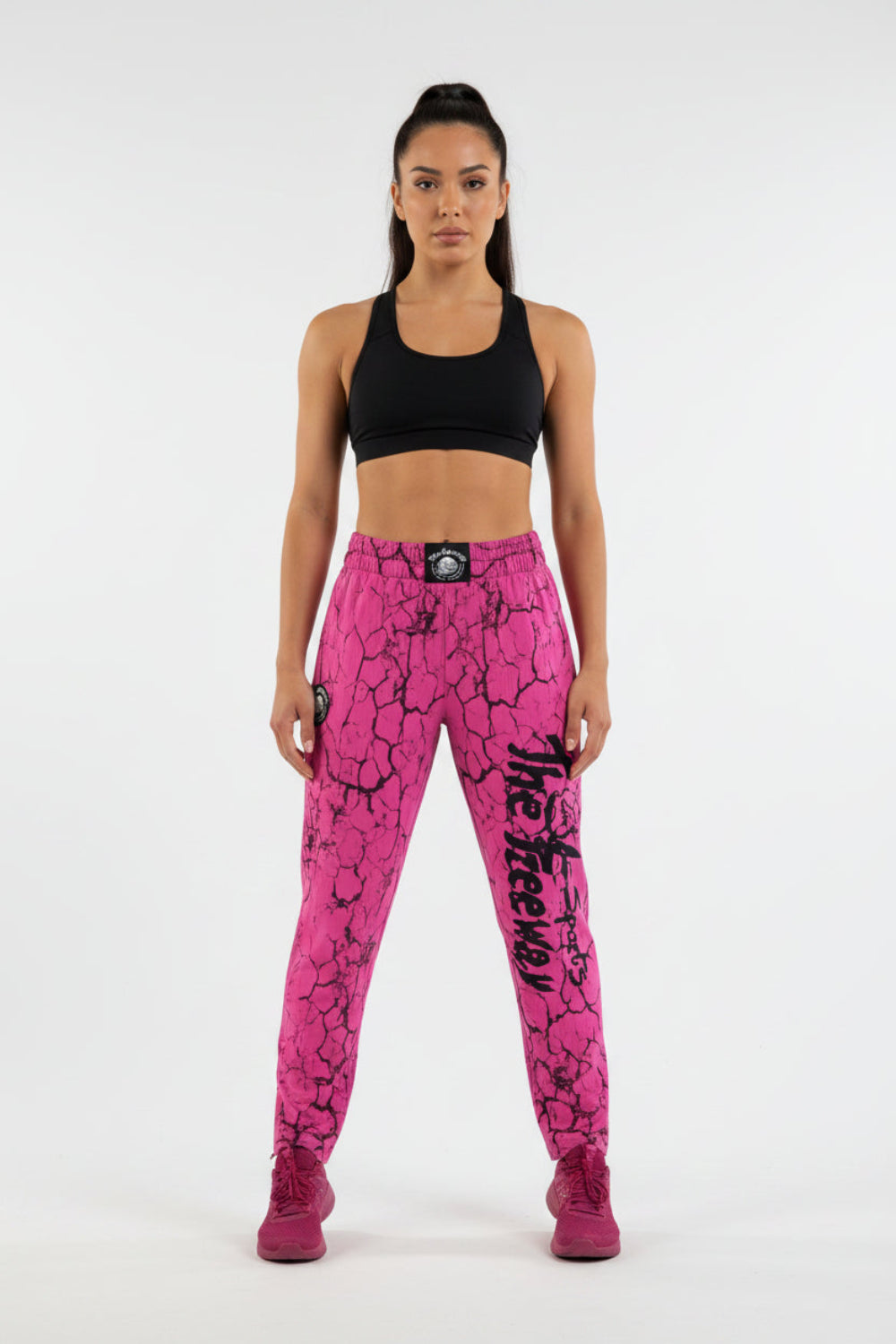 Pantaloni Allenamento Bodybuilding Unisex FUXIA Marmorizzato - Art.252 - Pantaloni Bodybuilding Unisex