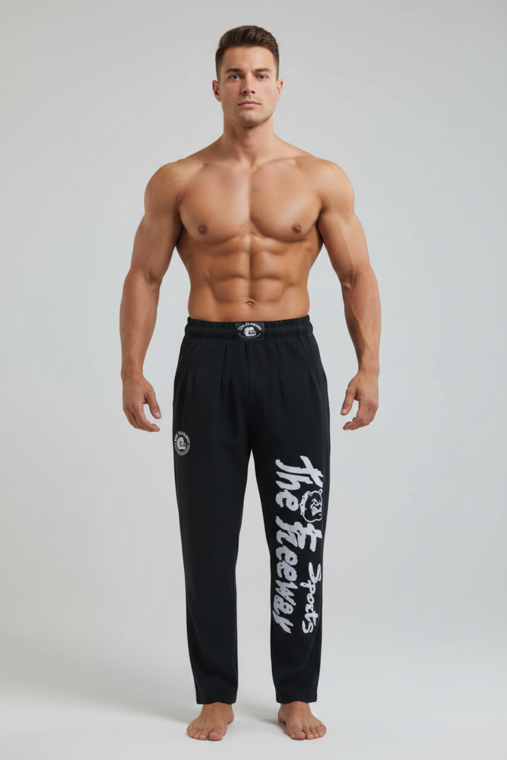 Pantaloni Allenamento Bodybuilding Unisex Nero - Art.252