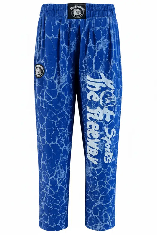 Pantaloni Allenamento Bodybuilding Unisex Royal Blu Marmorizzato - Art.252 - Pantaloni Bodybuilding Unisex
