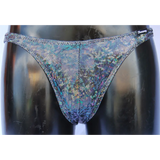 Costume Bodybuilding Slip Nero Multicolore - Art.Dn109 - S