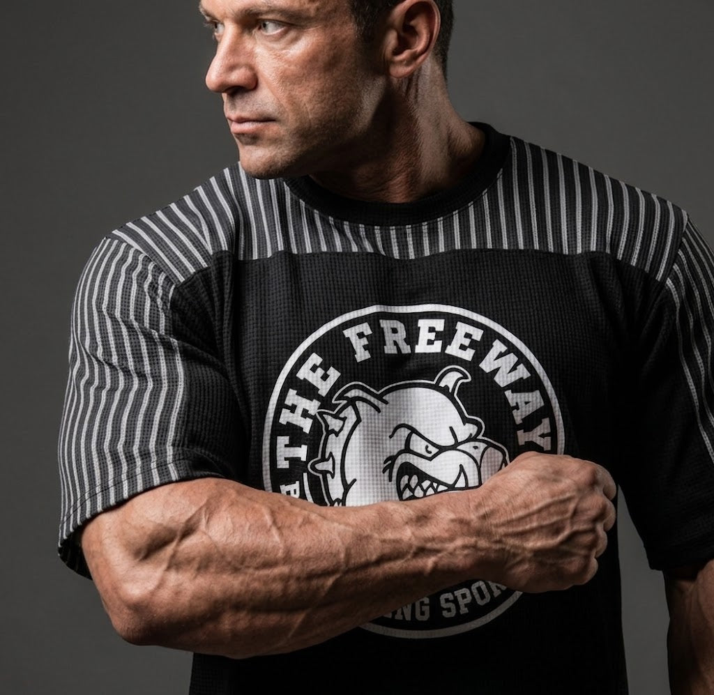 Maglia da allenamento per Bodybuilding con inserto bicolore - Art. 2275